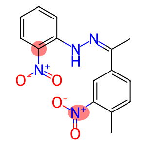 1-{3-nitro-4-methylphenyl}ethanone {2-nitrophenyl}hydrazone