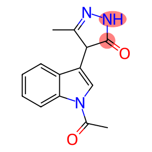 4-(1-acetylindol-3-yl)-3-methyl-1,4-dihydropyrazol-5-one