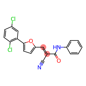 2-cyano-3-[5-(2,5-dichlorophenyl)-2-furyl]-N-phenylacrylamide