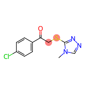 1-(4-chlorophenyl)-2-[(4-methyl-4H-1,2,4-triazol-3-yl)sulfanyl]-1-ethanone