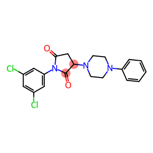 1-(3,5-dichlorophenyl)-3-(4-phenyl-1-piperazinyl)-2,5-pyrrolidinedione