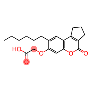 Acetic acid, 2-[(8-hexyl-1,2,3,4-tetrahydro-4-oxocyclopenta[c][1]benzopyran-7-yl)oxy]-