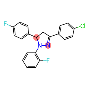3-(4-chlorophenyl)-1-(2-fluorophenyl)-5-(4-fluorophenyl)-4,5-dihydro-1H-pyrazole