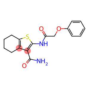 2-[(phenoxyacetyl)amino]-4,5,6,7-tetrahydro-1-benzothiophene-3-carboxamide