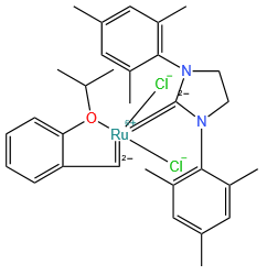 [1,3-bis(2,4,6-trimethylphenyl)imidazolidin-2-ylidene](dichloro){[2-(1-methylethoxy)phenyl]methylidene}ruthenium