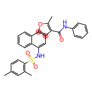 5-((2,4-dimethylphenyl)sulfonamido)-2-methyl-N-phenylnaphtho[1,2-b]furan-3-carboxamide