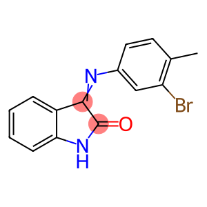 (3Z)-3-[(3-bromo-4-methylphenyl)imino]-1,3-dihydro-2H-indol-2-one