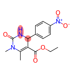 1,6-DIMETHYL-4-(4-NITRO-PHENYL)-2-OXO-1,2,3,4-TETRAHYDRO-PYRIMIDINE-5-CARBOXYLIC ACID ETHYL ESTER