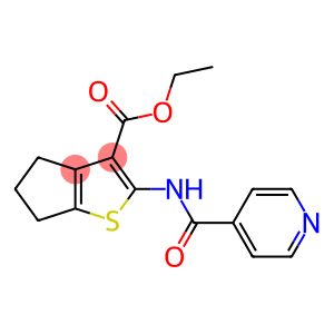 ethyl 2-[(pyridin-4-ylcarbonyl)amino]-5,6-dihydro-4H-cyclopenta[b]thiophene-3-carboxylate