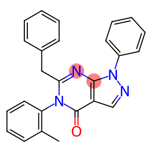 6-benzyl-5-(2-methylphenyl)-1-phenyl-1,5-dihydro-4H-pyrazolo[3,4-d]pyrimidin-4-one