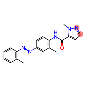 2-methyl-N-[2-methyl-4-[(2-methylphenyl)diazenyl]phenyl]pyrazole-3-carboxamide