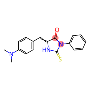 (5E)-5-[(4-dimethylaminophenyl)methylene]-3-phenyl-2-thioxo-4-imidazolidinone