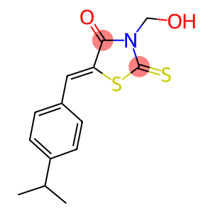 3-(hydroxymethyl)-5-(4-isopropylbenzylidene)-2-thioxo-1,3-thiazolidin-4-one