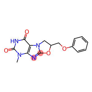 Oxazolo[2,3-f]purine-2,4(1H,3H)-dione, 6,7-dihydro-1-methyl-7-(phenoxymethyl)-