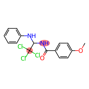 N-(1-anilino-2,2,2-trichloroethyl)-4-methoxybenzamide