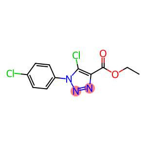 ETHYL 5-CHLORO-1-(4-CHLOROPHENYL)-1H-1,2,3-TRIAZOLE-4-CARBOXYLATE, TECH