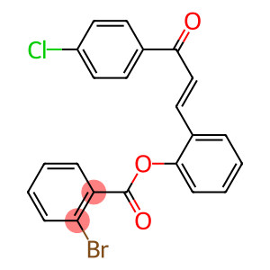 2-[3-(4-chlorophenyl)-3-oxo-1-propenyl]phenyl 2-bromobenzoate