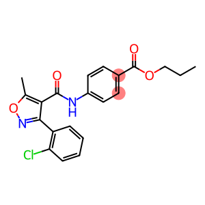 propyl 4-({[3-(2-chlorophenyl)-5-methylisoxazol-4-yl]carbonyl}amino)benzoate