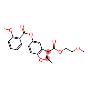 3-Benzofurancarboxylic acid, 5-[(2-methoxybenzoyl)oxy]-2-methyl-, 2-methoxyethyl ester