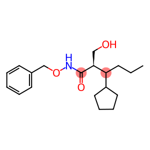 Cyclopentanepropanamide, α-(hydroxymethyl)-N-(phenylmethoxy)-, (αR)-