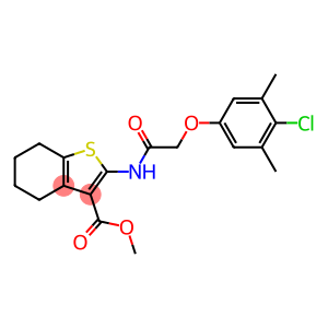 methyl 2-{[(4-chloro-3,5-dimethylphenoxy)acetyl]amino}-4,5,6,7-tetrahydro-1-benzothiophene-3-carboxylate