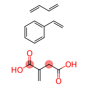 亚甲基丁二酸与1,3-丁二烯和乙烯基苯的聚合物