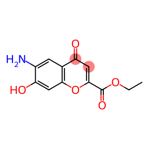6-Amino-7-hydroxy-4-oxo-4H-1-benzopyran-2-carboxylic acid ethyl ester