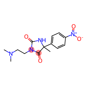 3-(2-Dimethylamino-ethyl)-5-methyl-5-(4-nitro-phenyl)-imidazolidine-2,4-dione