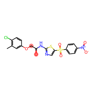 2-(4-chloro-3-methylphenoxy)-N-[5-(4-nitrophenyl)sulfonyl-1,3-thiazol-2-yl]acetamide