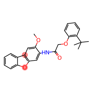 2-(2-tert-butylphenoxy)-N-(2-methoxydibenzo[b,d]furan-3-yl)acetamide