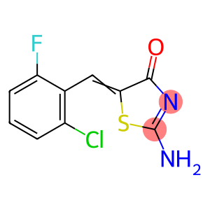 4(5H)-Thiazolone, 2-amino-5-[(2-chloro-6-fluorophenyl)methylene]-