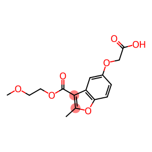 3-Benzofurancarboxylic acid, 5-(carboxymethoxy)-2-methyl-, 3-(2-methoxyethyl) ester