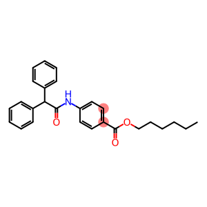 hexyl 4-[(diphenylacetyl)amino]benzoate