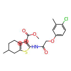 methyl 2-{[(4-chloro-3-methylphenoxy)acetyl]amino}-6-methyl-4,5,6,7-tetrahydro-1-benzothiophene-3-carboxylate