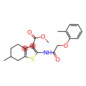 methyl 6-methyl-2-{[(2-methylphenoxy)acetyl]amino}-4,5,6,7-tetrahydro-1-benzothiophene-3-carboxylate