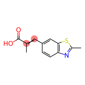 6-Benzothiazoleacrylic  acid,  -alpha-,2-dimethyl-  (7CI,8CI)