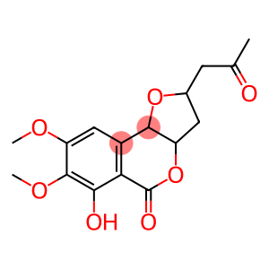 5H-Furo[3,2-c][2]benzopyran-5-one, 2,3,3a,9b-tetrahydro-6-hydroxy-7,8-dimethoxy-2-(2-oxopropyl)- (9CI)