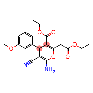 ethyl 6-amino-5-cyano-2-(2-ethoxy-2-oxoethyl)-4-(3-methoxyphenyl)-4H-pyran-3-carboxylate