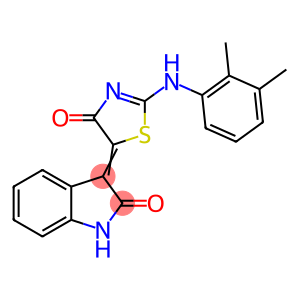 3-{2-[(2,3-dimethylphenyl)imino]-4-oxo-1,3-thiazolidin-5-ylidene}-1,3-dihydro-2H-indol-2-one