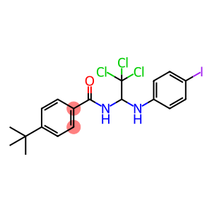 4-(tert-butyl)-N-(2,2,2-trichloro-1-((4-iodophenyl)amino)ethyl)benzamide