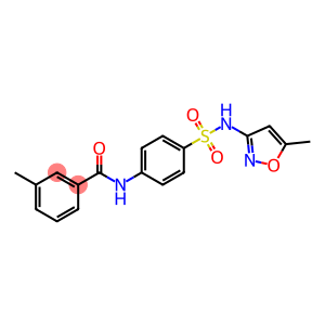 3-methyl-N-(4-{[(5-methyl-3-isoxazolyl)amino]sulfonyl}phenyl)benzamide