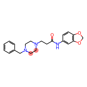 N-(benzo[d][1,3]dioxol-5-yl)-3-(4-benzylpiperazin-1-yl)propanamide