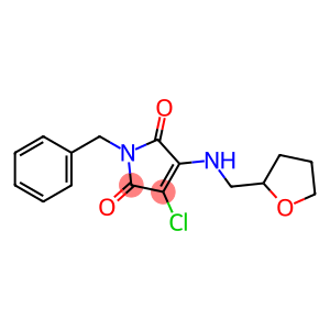 1-benzyl-3-chloro-4-[(tetrahydro-2-furanylmethyl)amino]-1H-pyrrole-2,5-dione