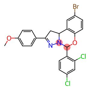 4-[9-bromo-5-(2,4-dichlorophenyl)-1,10b-dihydropyrazolo[1,5-c][1,3]benzoxazin-2-yl]phenyl methyl ether