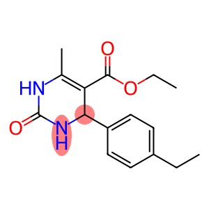 5-Pyrimidinecarboxylic acid, 4-(4-ethylphenyl)-1,2,3,4-tetrahydro-6-methyl-2-oxo-, ethyl ester