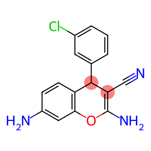 2,7-diamino-4-(3-chlorophenyl)-4H-chromene-3-carbonitrile