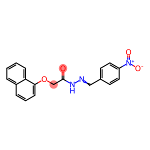 (E)-2-(naphthalen-1-yloxy)-N-(4-nitrobenzylidene)acetohydrazide