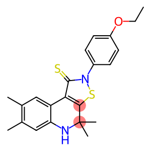 Isothiazolo[5,4-c]quinoline-1(2H)-thione, 2-(4-ethoxyphenyl)-4,5-dihydro-4,4,7,8-tetramethyl-