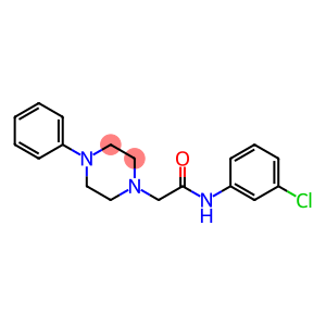 N-(3-CHLOROPHENYL)-2-(4-PHENYLPIPERAZINO)ACETAMIDE