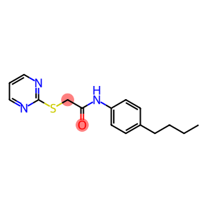 N-(4-butylphenyl)-2-(pyrimidin-2-ylsulfanyl)acetamide